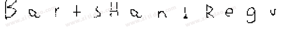 BartsHand Regular字体转换